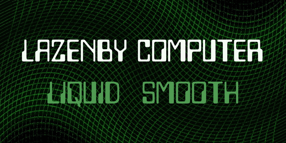 Lazenby Computer Font 1