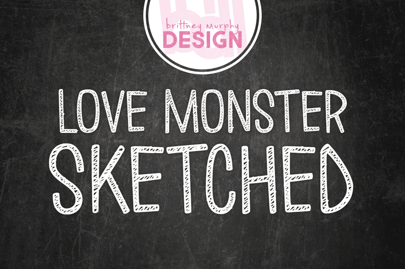 Love Monster Sketched Font