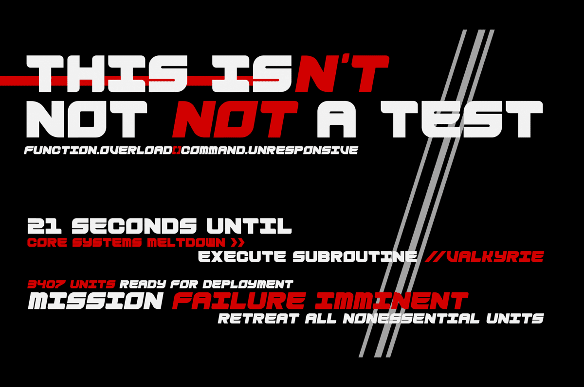 Outsider Techno Font 4