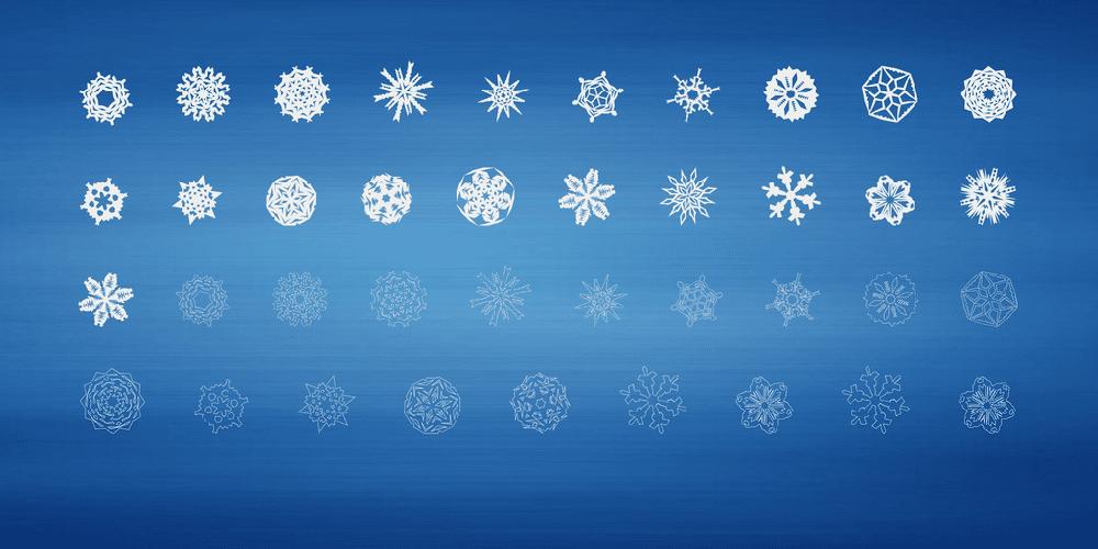 Paper Snowflakes Font