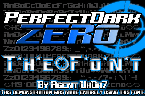 Perfect Dark Zero Font