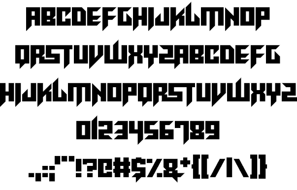 Rave King Font 1
