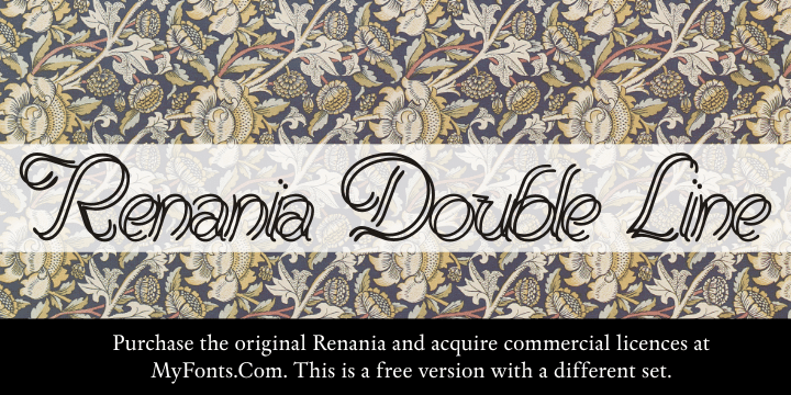 Renania Double Line Font