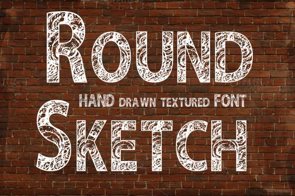 Round Sketch Font