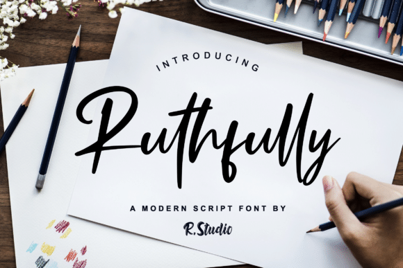 Ruthfully Calligraphy Font 1