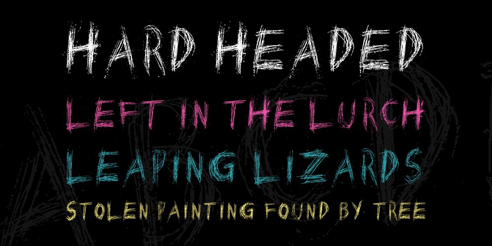 Scratched On Z Ray Font 1