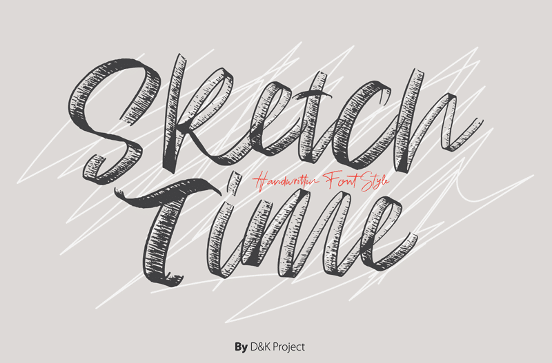 Sketch Time Font 1