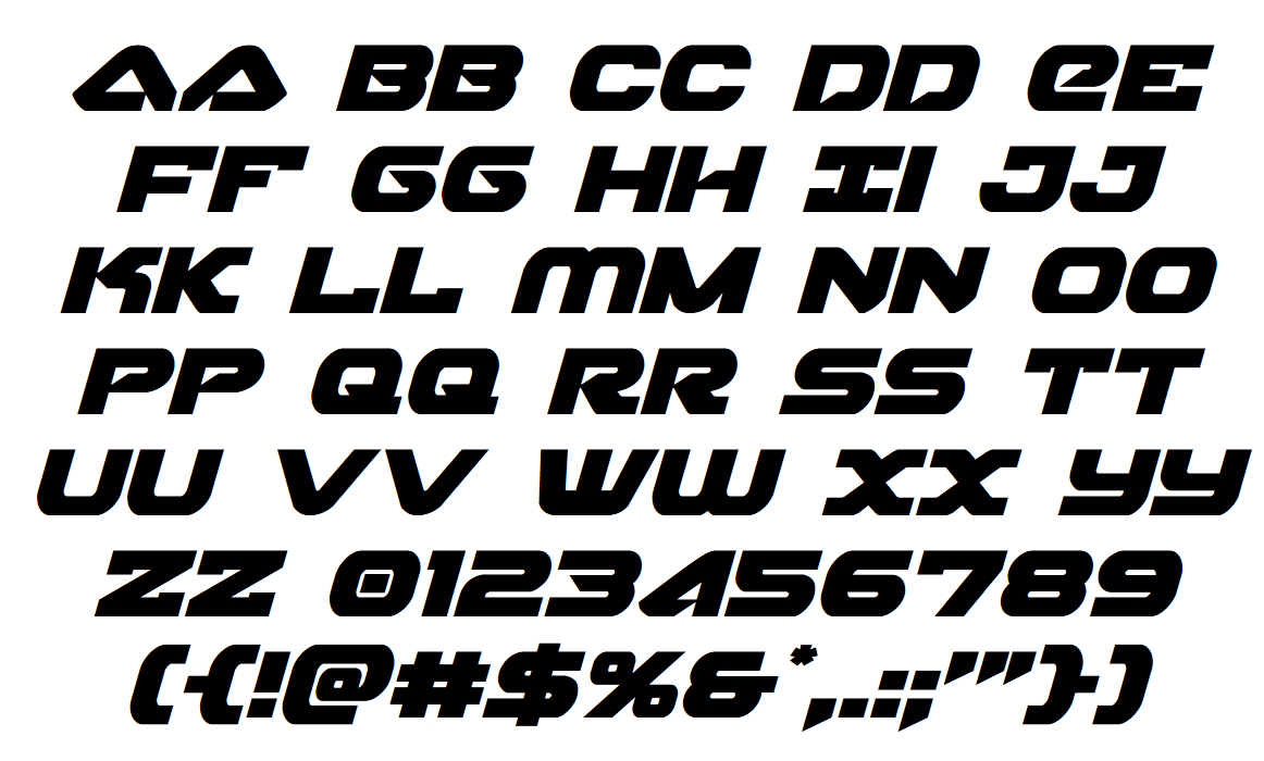 Skyhawk Game Font 2