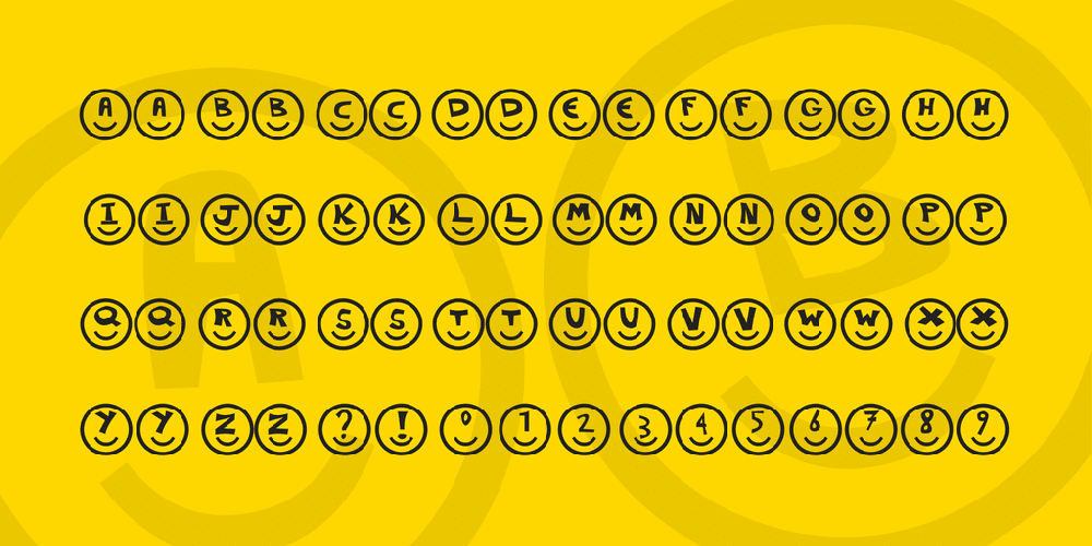 Smiley Faces Font 1