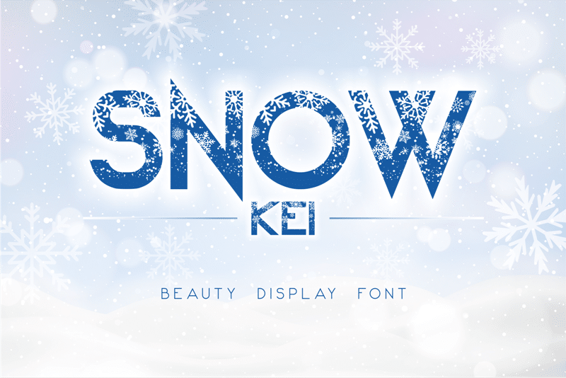 Snow Kei Fire-ice Font
