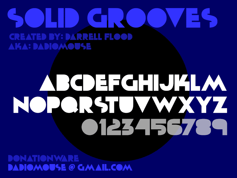 Solid Grooves Font