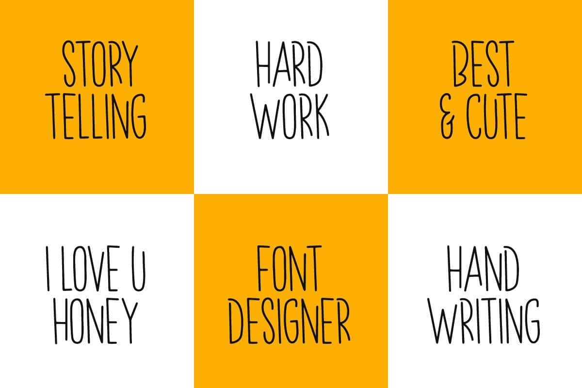 Spring Holiday Font 3