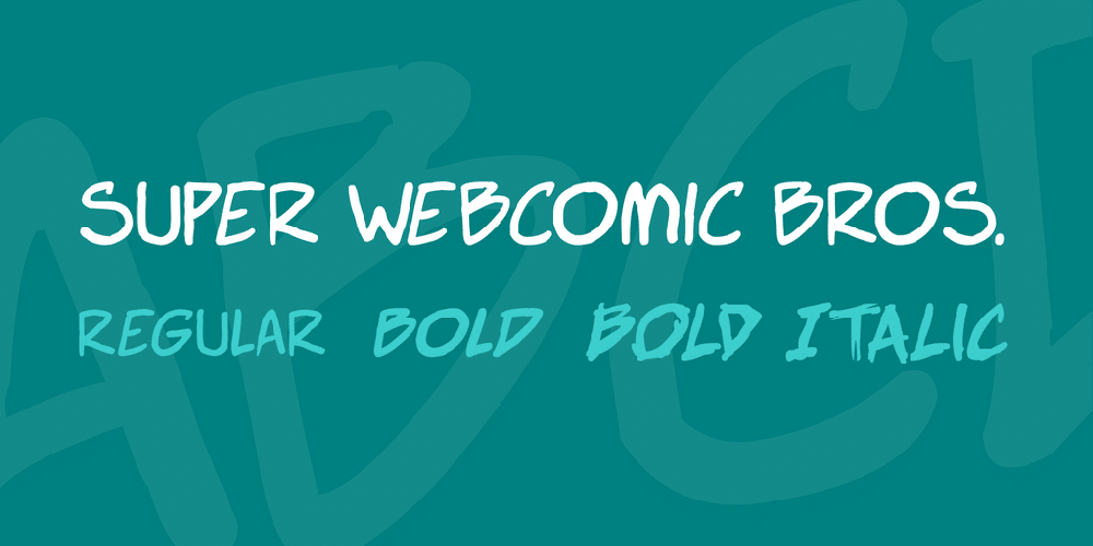 Super Webcomic Bros. Font