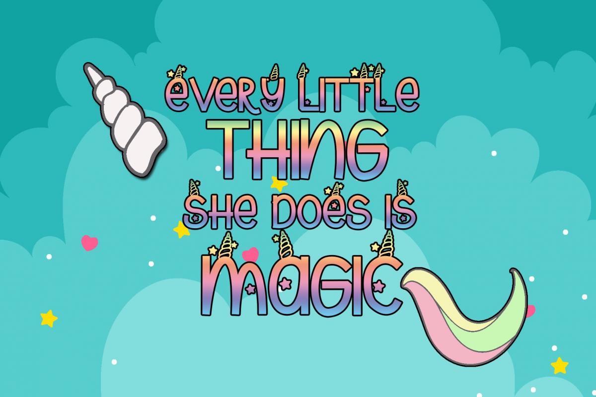 Unicorn Magic Font 3