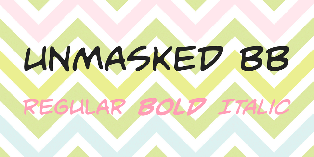 Unmasked Bb Font