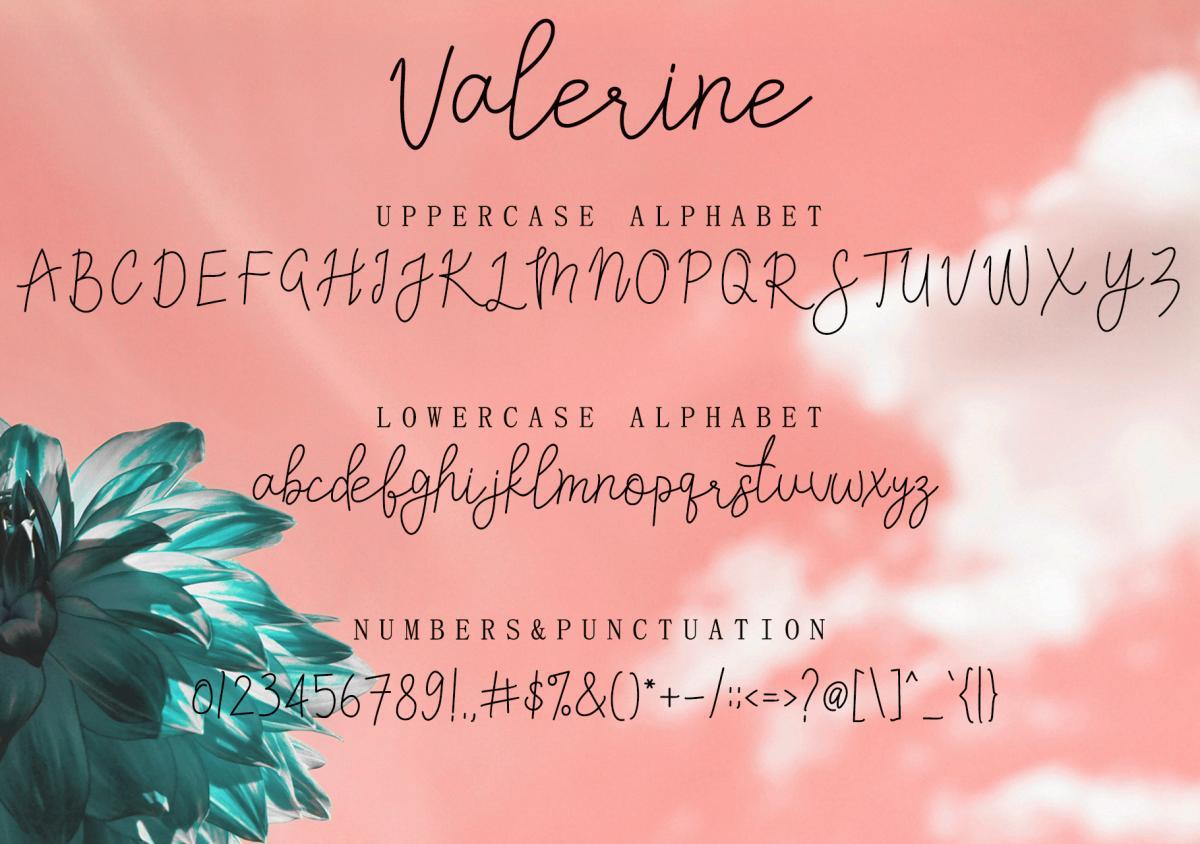 Valerine Font 5