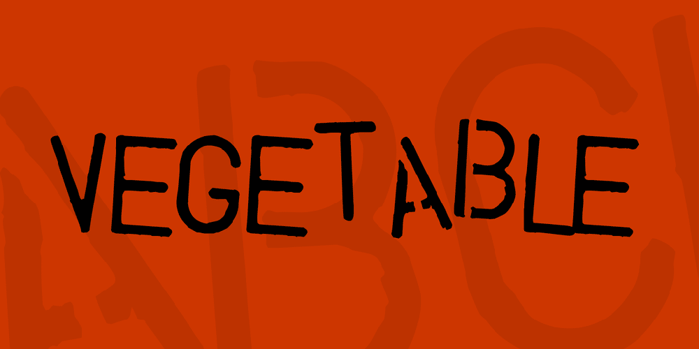 Vegetable Font