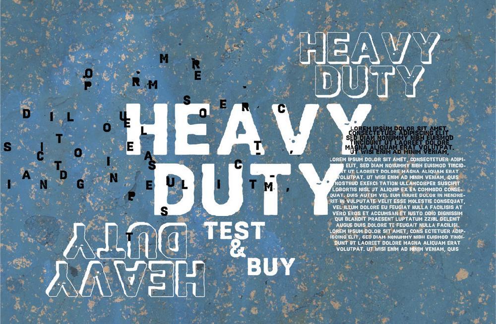 VTKS Heavy Duty Font