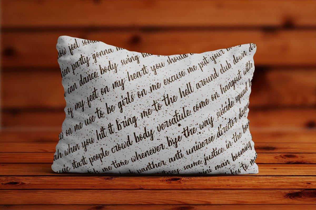 Washington ~ Rough Script Font 7