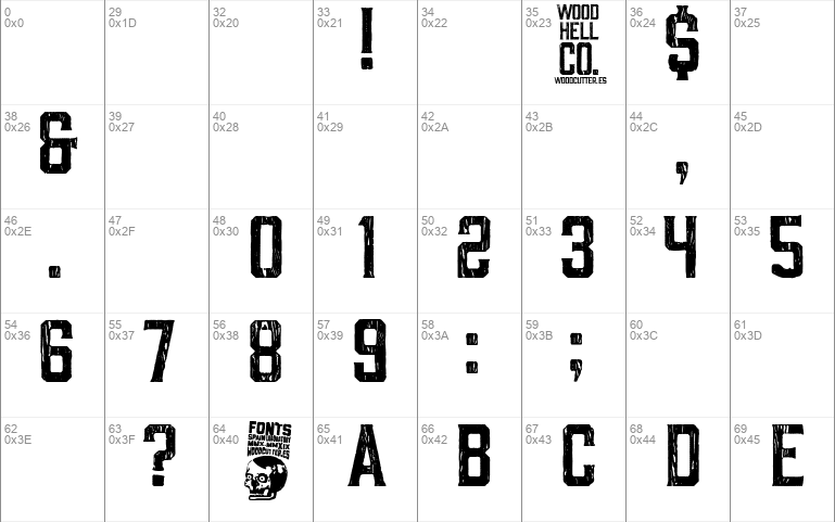 Wood Hell Company Font 1