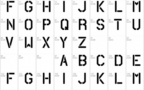18 Army Font 2 (1)