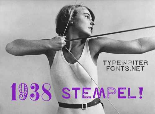 1938 Stempel Font 5