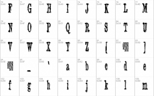 3 Times Recycled Old Newspaper Font 3