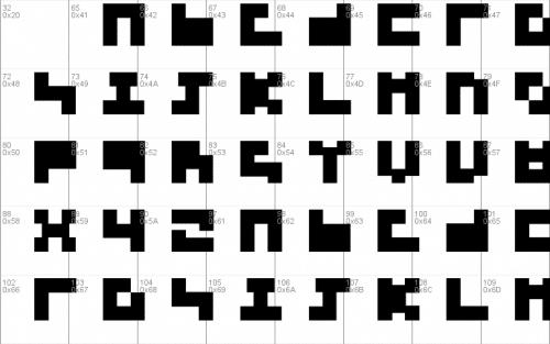 3x3 Font 1