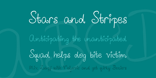 Airplanes in the Night Sky Font 2