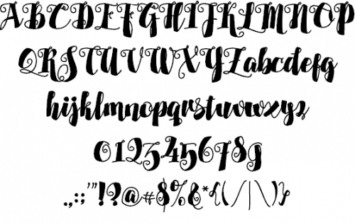 Alamark Script Font 7