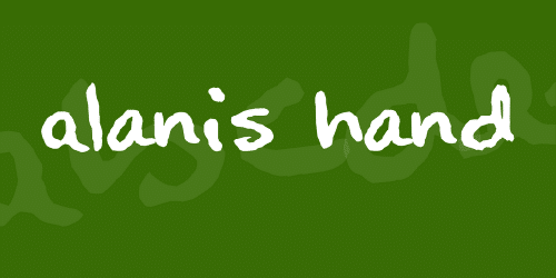 Alanis Hand Font