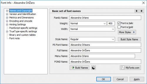 Alexandra Orleans Font 1