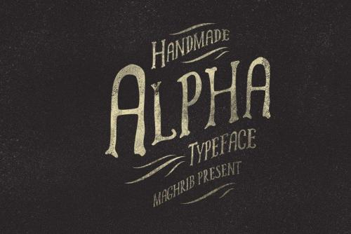 Alpha Rough Font Family 1