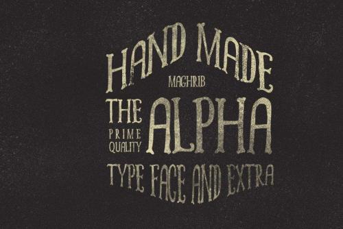 Alpha Rough Font Family 3