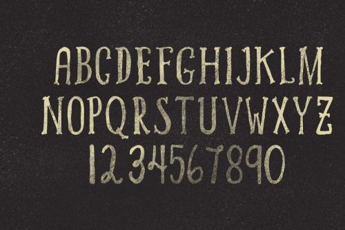 Alpha Rough Font Family 4
