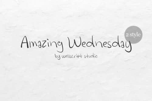 Amazing Wednesday Font