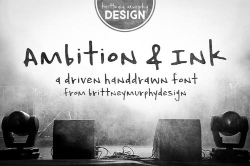 Ambition  Ink Font