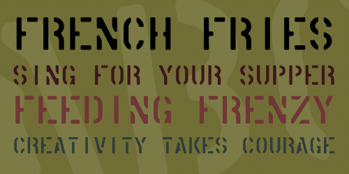 American Stencil Font 2