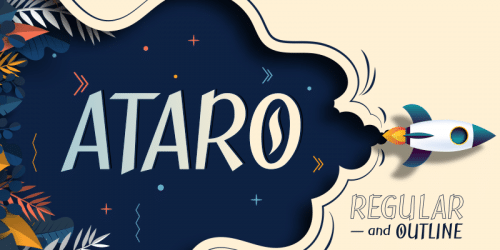 Ataro Outline Font
