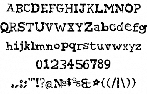 Attack On Courier Font 1