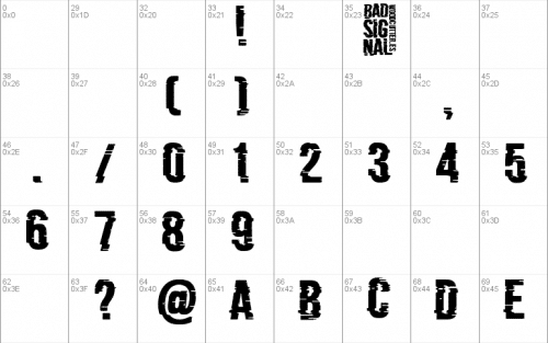 Bad Signal Font 1