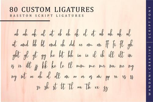 Basston Script Beauty Font 6