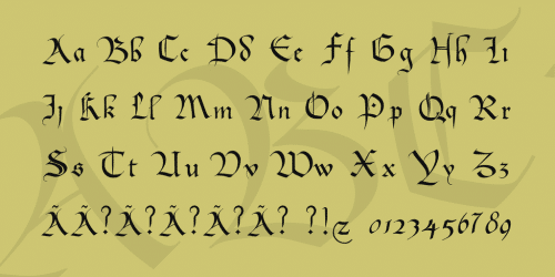 Bastarda Font 4