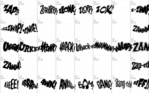 Bat Fight Font 1