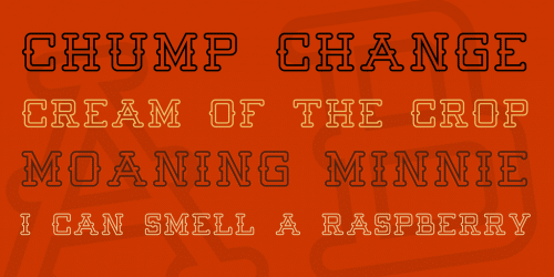 Batter Up Outline Serif Font 1