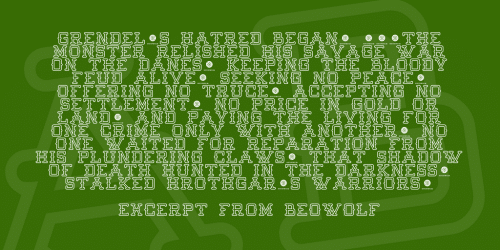 Batter Up Outline Serif Font 2