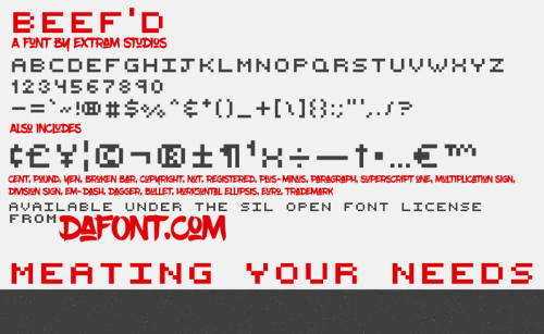 Beef'd Font 1