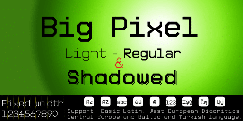 Big Pixel Font
