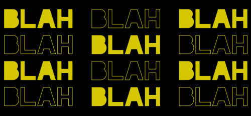 Blah Blah Blah Font