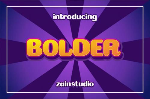Bolder Font
